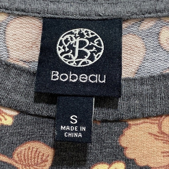 Pre-owned Bobeau floral print lantern sleeve top sweater size small 🌟 - Picture 2 of 6